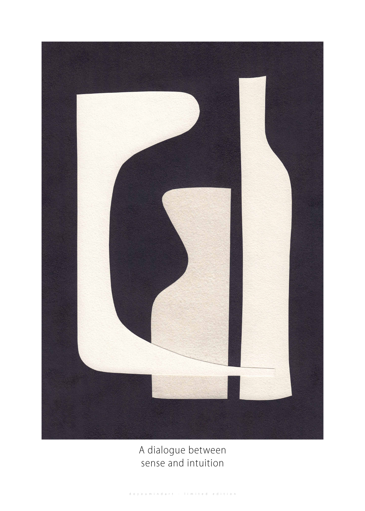 A dialogue between sense and intuition 10 cm